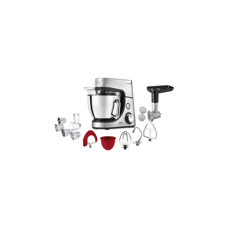 Krups Master Perfect Gourmet Küchenmaschine KA631D(edelstahl (gebürstet), 1.100 Watt)