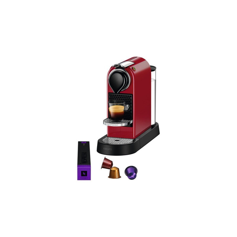 Krups Nespresso CitiZ XN7415, Kapselmaschine(rot)