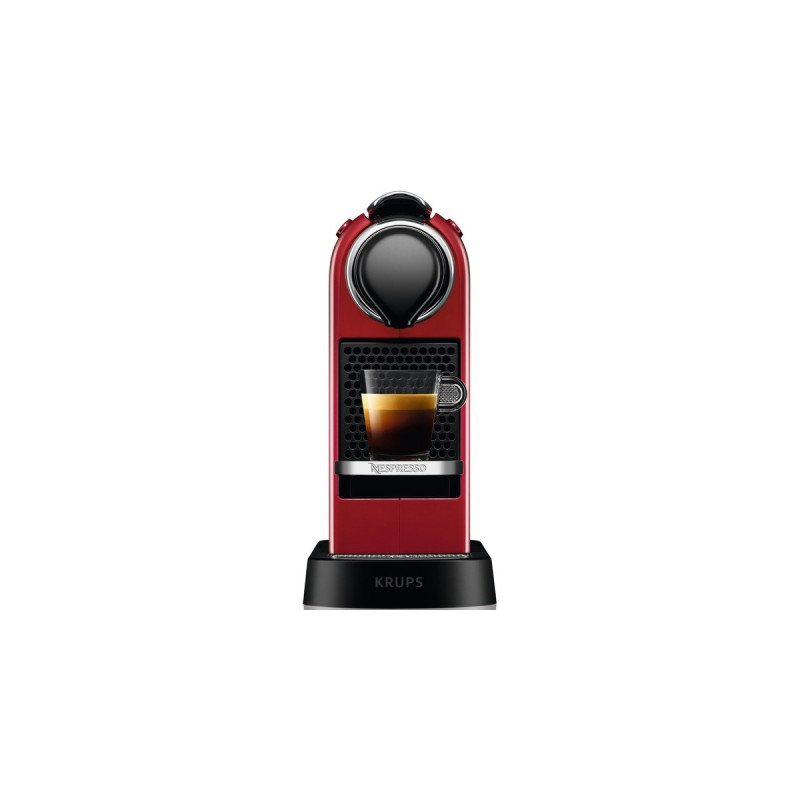 Krups Nespresso CitiZ XN7415, Kapselmaschine(rot)