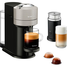 Krups Nespresso Vertuo Next & Aeroccino XN911B, Kapselmaschine(hellgrau/schwarz)
