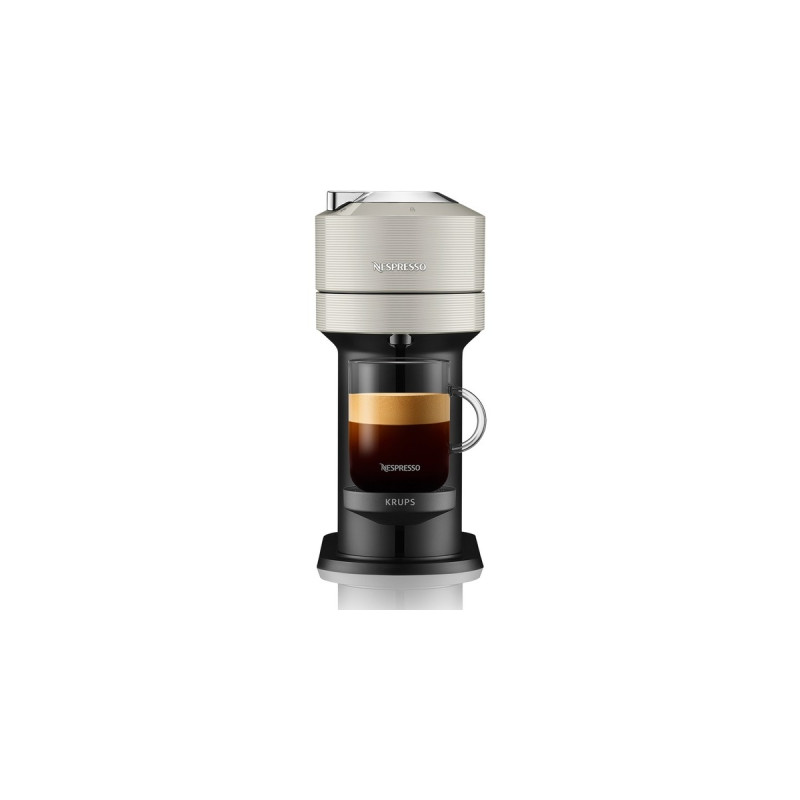 Krups Nespresso Vertuo Next & Aeroccino XN911B, Kapselmaschine(hellgrau/schwarz)