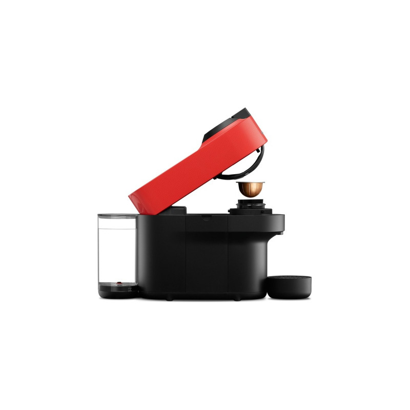 Krups Nespresso Vertuo Pop Spicy Red XN9205, Kapselmaschine(schwarz/dunkelrot)