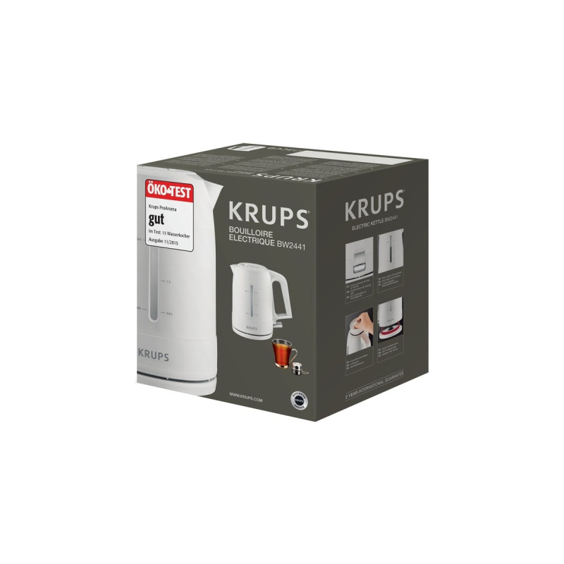 Krups ProAroma BW 2441, Wasserkocher(weiß, 1,6 Liter)