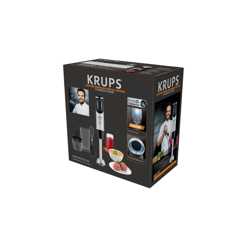 Krups Steffen Henssler Special Edition HZ 6568, Stabmixer(silber/dunkelgrau)