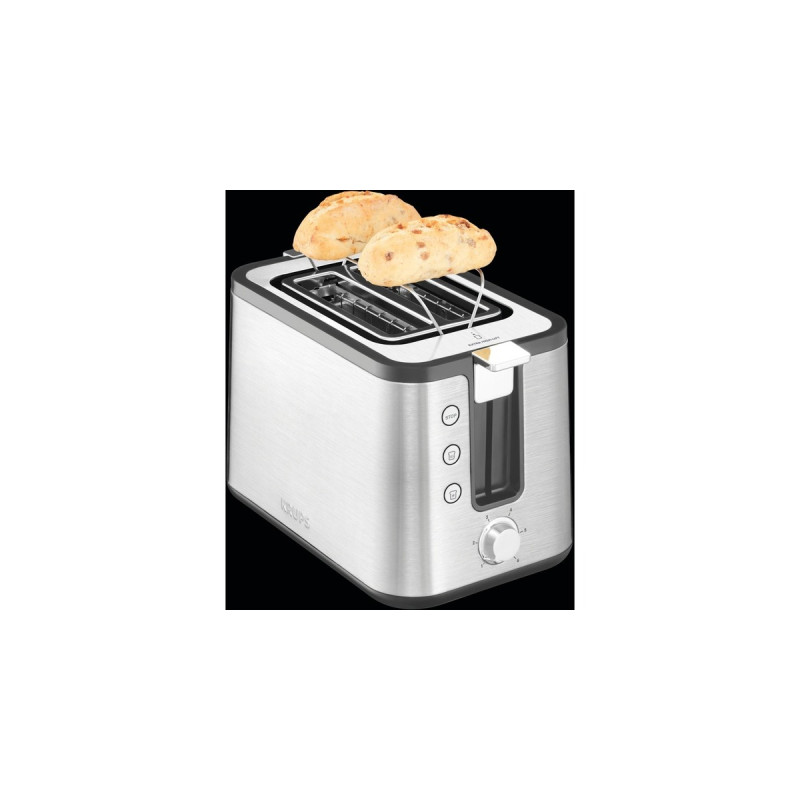 Krups Toaster Control Line KH442D(silber/schwarz, 700 Watt, für 2 Scheiben Toast)