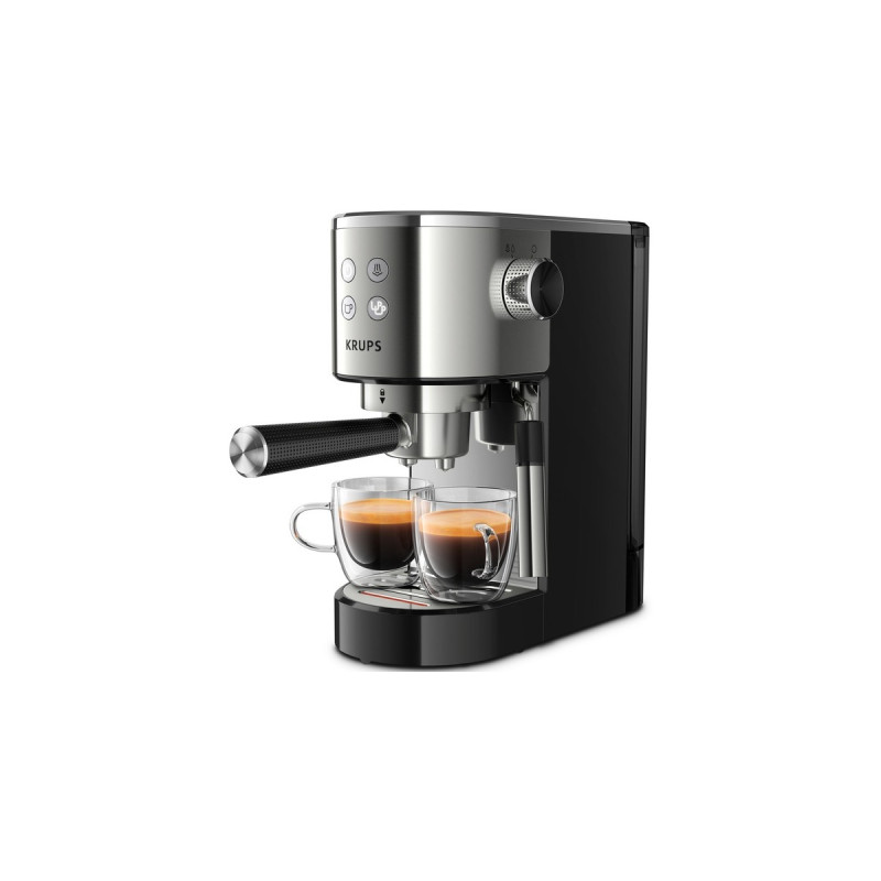 Krups Virtuoso XP442C, Espressomaschine(edelstahl/schwarz)