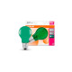 LEDVANCE Osram LED STAR Deco Classic Grün 1.6 W/7500K E27, LED-Leuchte(ersetzt 15 Watt)