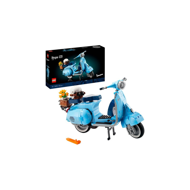 LEGO 10298 Creator Expert Vespa 125, Konstruktionsspielzeug(Modellbausatz, Vintage Roller aus Italien, Set für Erwachsene zum Bauen und Ausstellen)