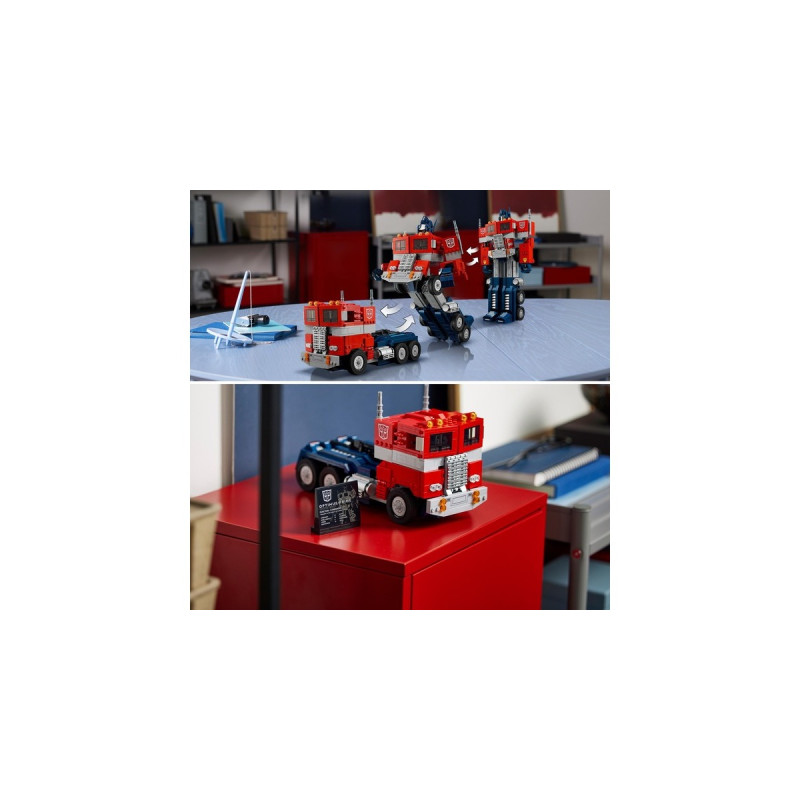 LEGO 10302 Icons Transformers Optimus Prime, Konstruktionsspielzeug(Transformers 2-in-1 Set, LKW und Roboter)