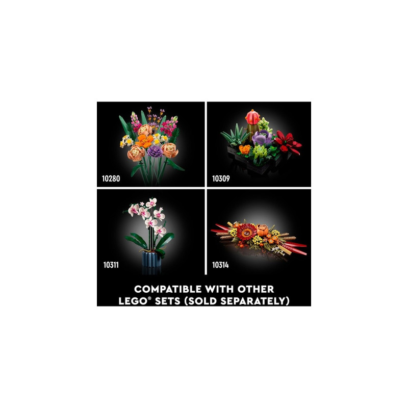 LEGO 10313 Icons Wildblumenstrauß, Konstruktionsspielzeug
