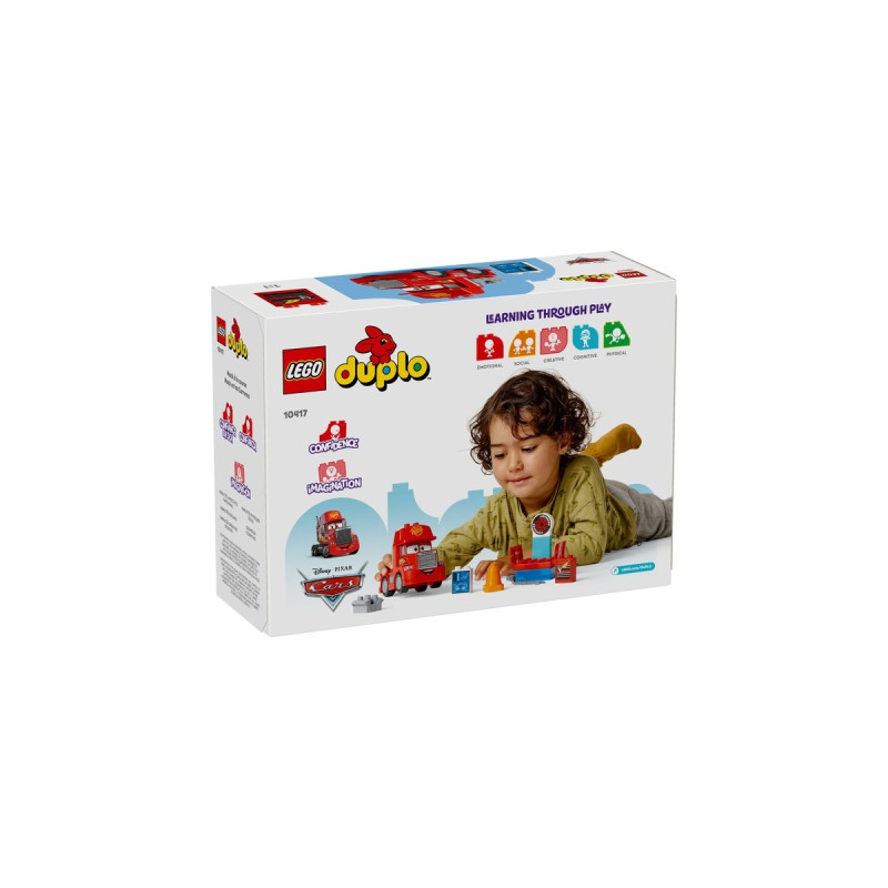 LEGO 10417 DUPLO Disney Mack beim Rennen, Konstruktionsspielzeug(rot)
