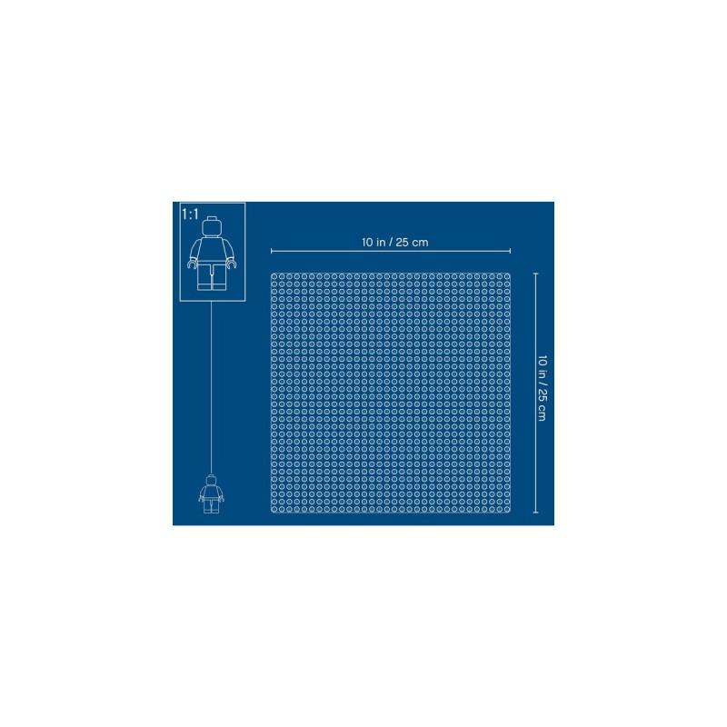 LEGO 10714 Classic Blaue Bauplatte, Konstruktionsspielzeug