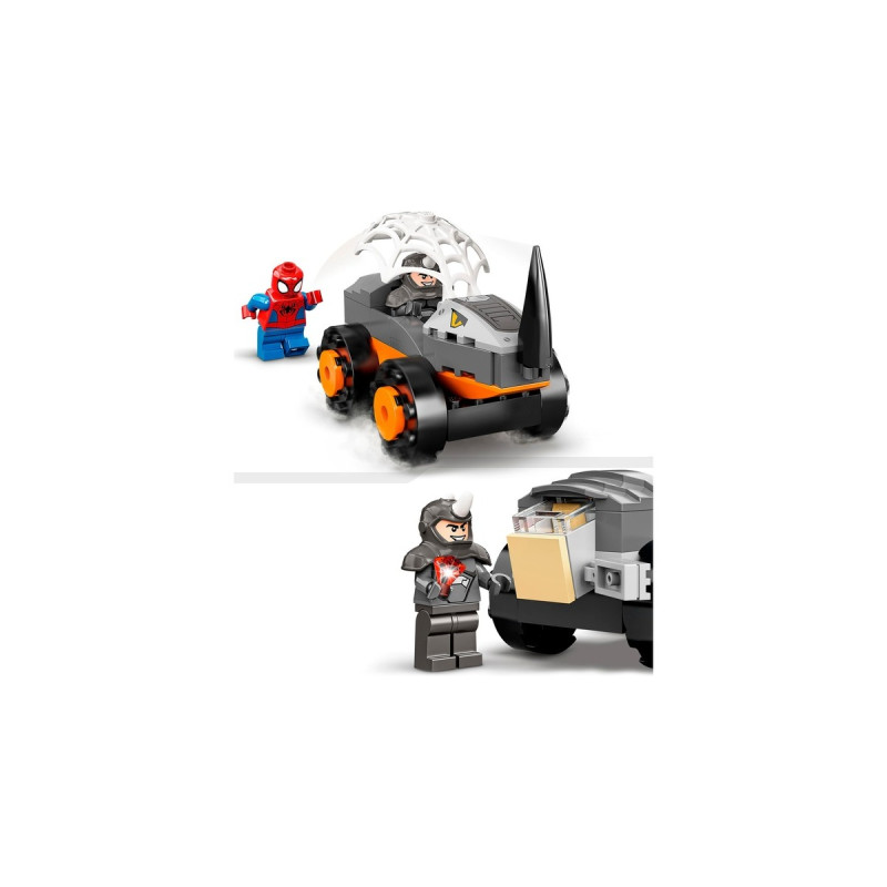 LEGO 10782 Marvel Spidey und seine Super-Freunde: Hulks und Rhinos Monster Truck-Duell, Konstruktionsspielzeug