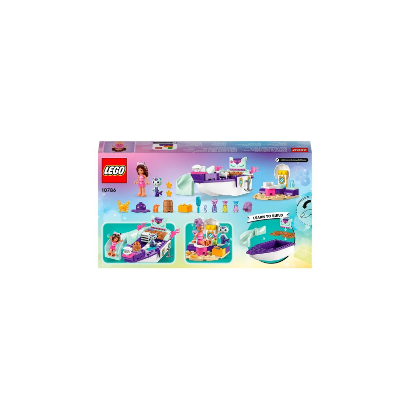 LEGO 10786 Gabby's Dollhouse Gabby & Meerkätzchens Schiff und Spa, Konstruktionsspielzeug