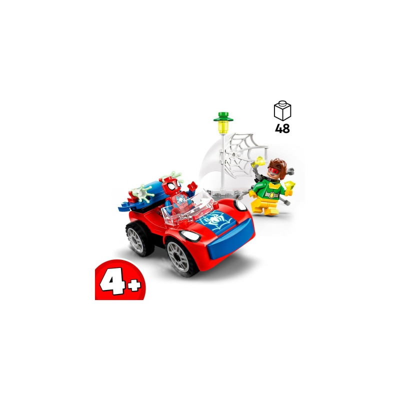 LEGO 10789 Marvel Spidey und seine Super-Freunde Spider-Mans Auto und Doc Ock, Konstruktionsspielzeug