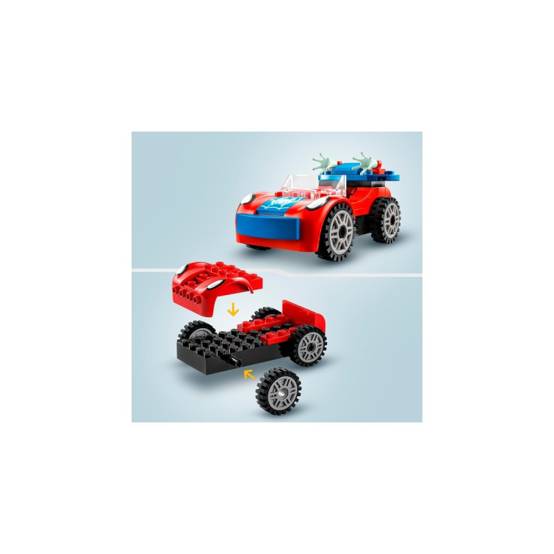 LEGO 10789 Marvel Spidey und seine Super-Freunde Spider-Mans Auto und Doc Ock, Konstruktionsspielzeug