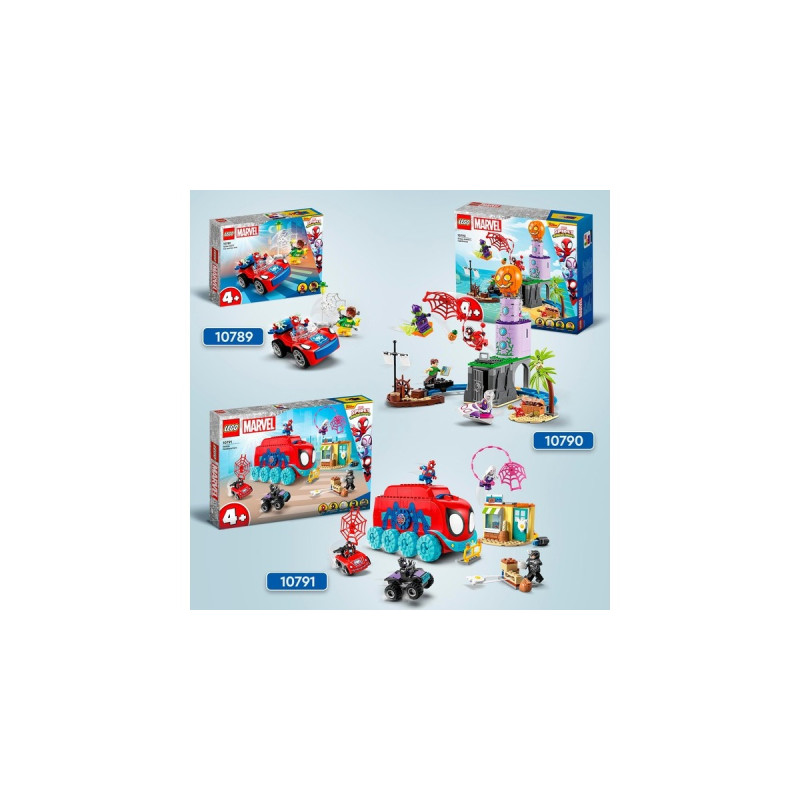 LEGO 10789 Marvel Spidey und seine Super-Freunde Spider-Mans Auto und Doc Ock, Konstruktionsspielzeug