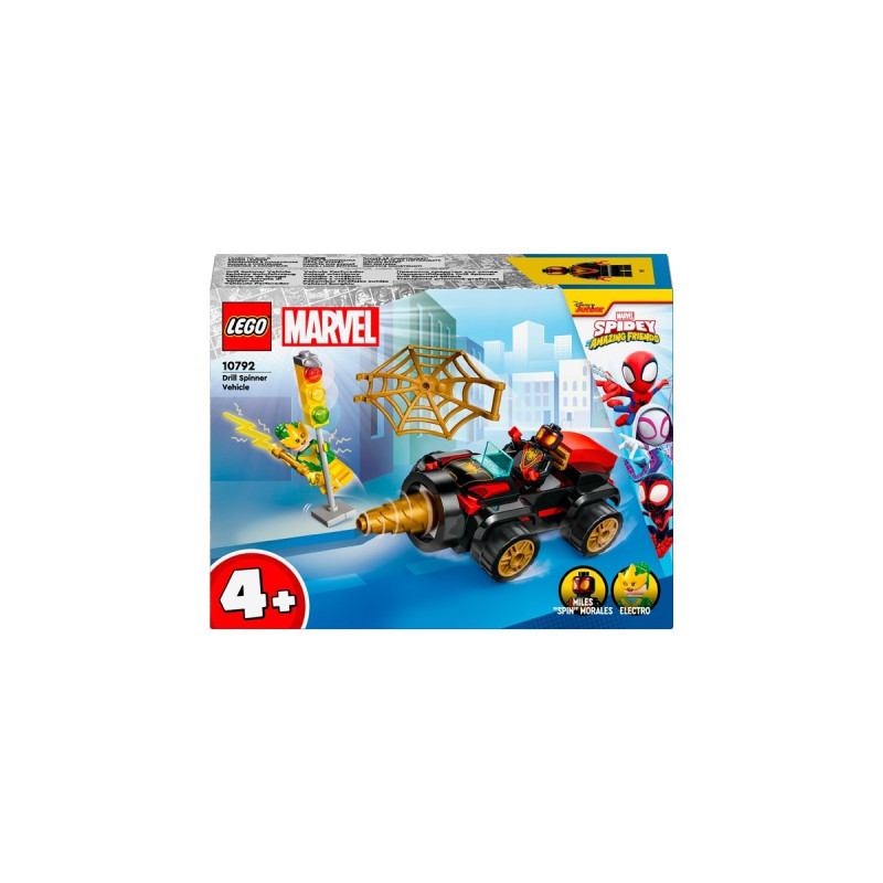 LEGO 10792 Marvel Spidey und seine Super-Freunde Spideys Bohrfahrzeug, Konstruktionsspielzeug