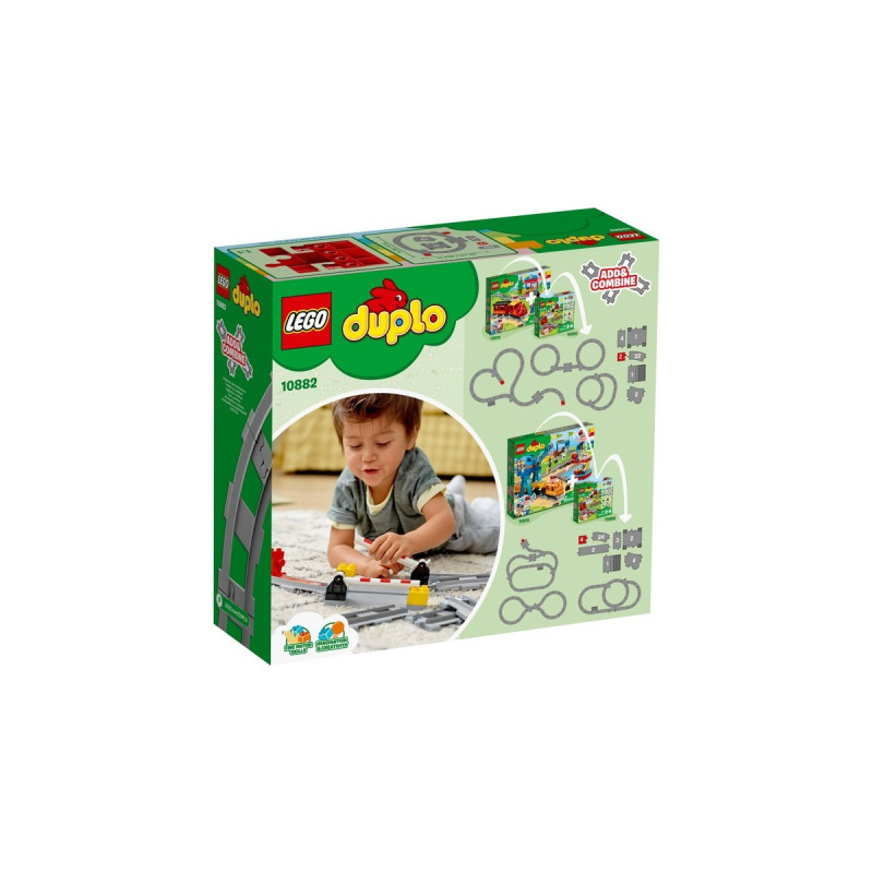 LEGO 10882 DUPLO Eisenbahn Schienen, Konstruktionsspielzeug
