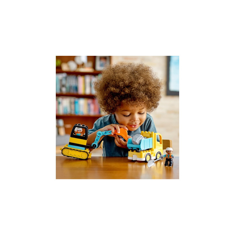 LEGO 10931 DUPLO Bagger und Laster, Konstruktionsspielzeug