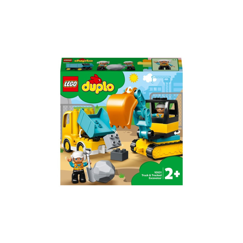 LEGO 10931 DUPLO Bagger und Laster, Konstruktionsspielzeug
