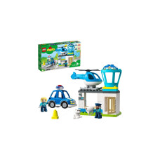 LEGO 10959 DUPLO Polizeistation mit Hubschrauber und Polizeiauto, Konstruktionsspielzeug