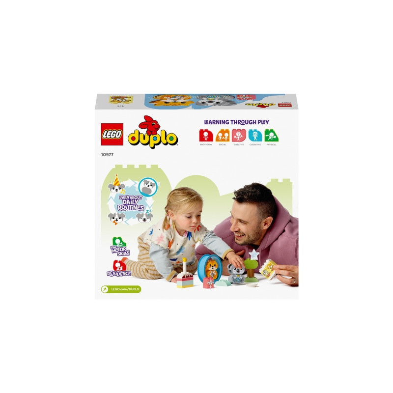 LEGO 10977 DUPLO Mein erstes Hündchen & Kätzchen, Konstruktionsspielzeug(mit Ton)