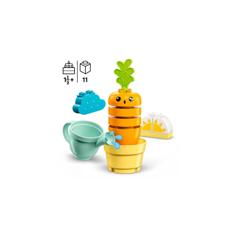 LEGO 10981 DUPLO Wachsende Karotte, Konstruktionsspielzeug