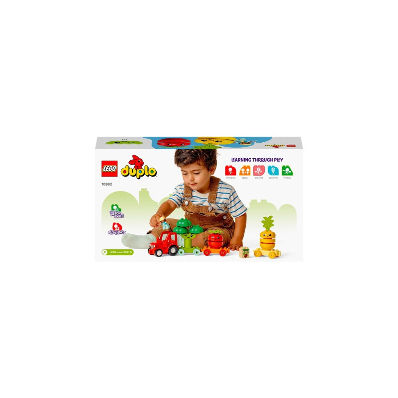 LEGO 10982 DUPLO Obst- und Gemüse-Traktor, Konstruktionsspielzeug