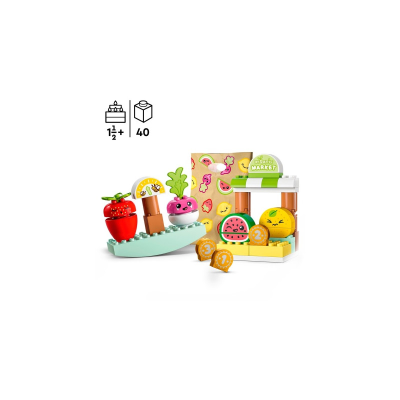 LEGO 10983 DUPLO Biomarkt, Konstruktionsspielzeug