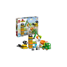 LEGO 10990 DUPLO Baustelle mit Baufahrzeugen, Konstruktionsspielzeug