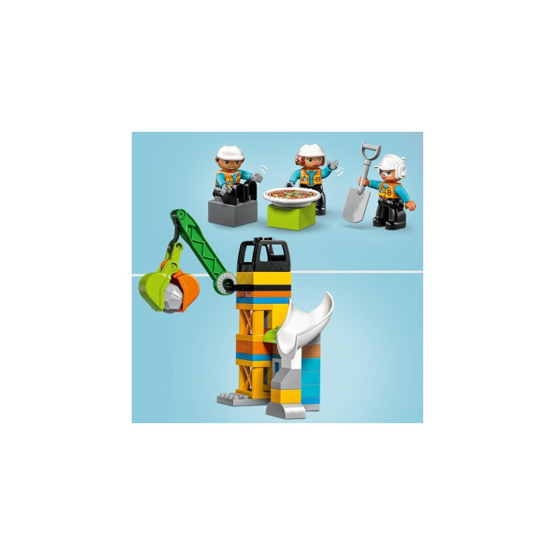 LEGO 10990 DUPLO Baustelle mit Baufahrzeugen, Konstruktionsspielzeug