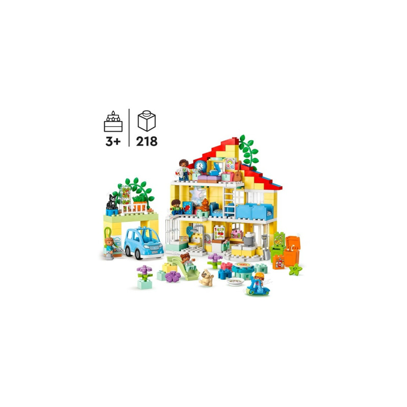 LEGO 10994 DUPLO 3-in-1-Familienhaus, Konstruktionsspielzeug