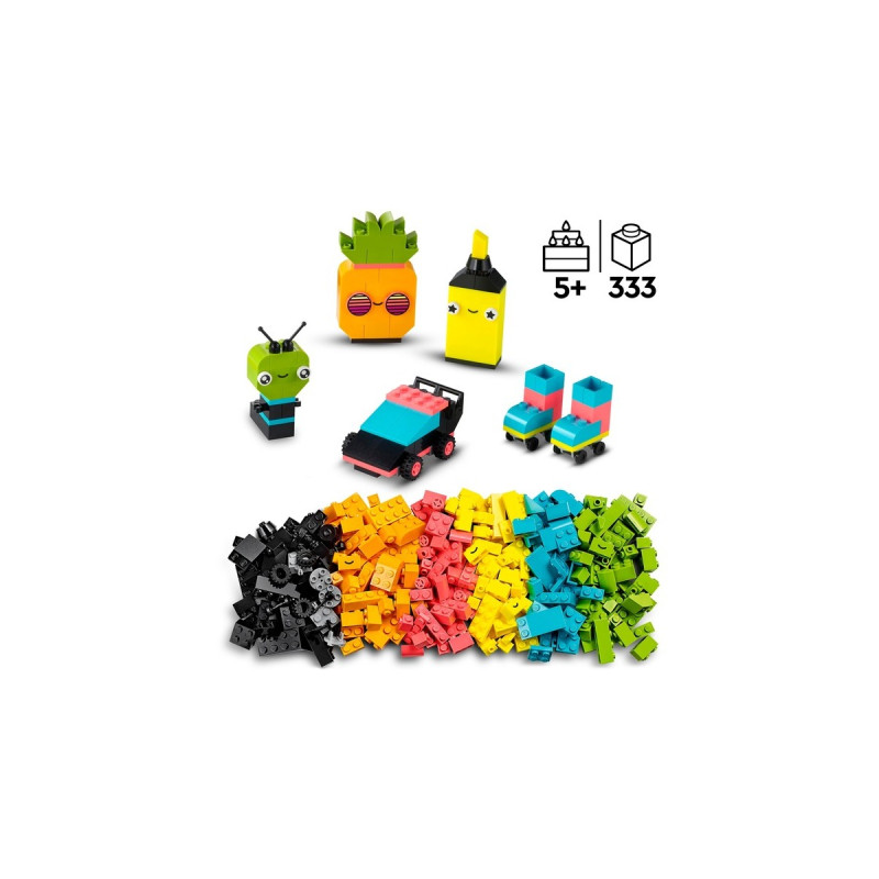 LEGO 11027 Classic Neon Kreativ-Bauset, Konstruktionsspielzeug