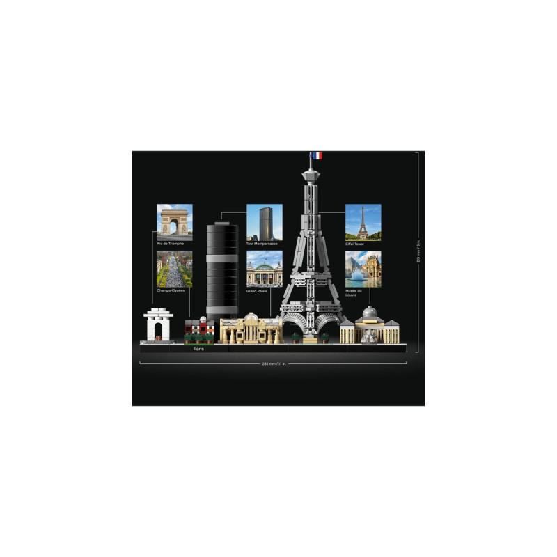 LEGO 21044 Architecture Paris, Konstruktionsspielzeug