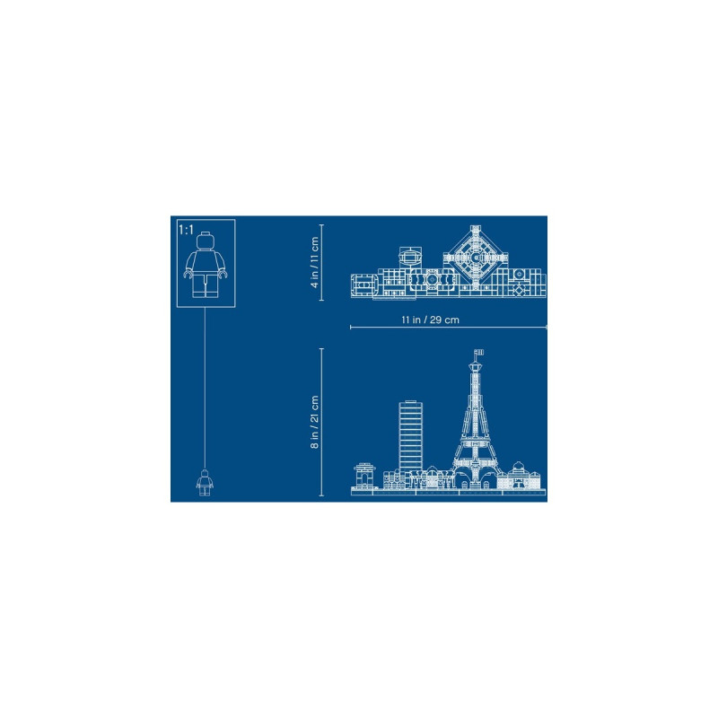 LEGO 21044 Architecture Paris, Konstruktionsspielzeug