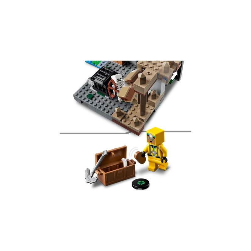 LEGO 21189 Minecraft Das Skelettverlies, Konstruktionsspielzeug(Set mit Höhlen, Skelettfiguren, feindlichen Kreaturen und Zubehör)