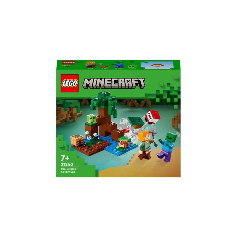 LEGO 21240 Minecraft Das Sumpfabenteuer, Konstruktionsspielzeug
