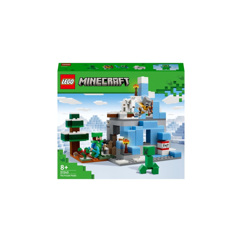 LEGO 21243 Minecraft Die Vereisten Gipfel, Konstruktionsspielzeug