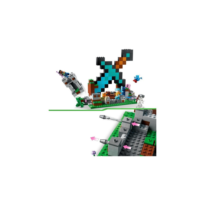 LEGO 21244 Minecraft Der Schwert-Außenposten, Konstruktionsspielzeug
