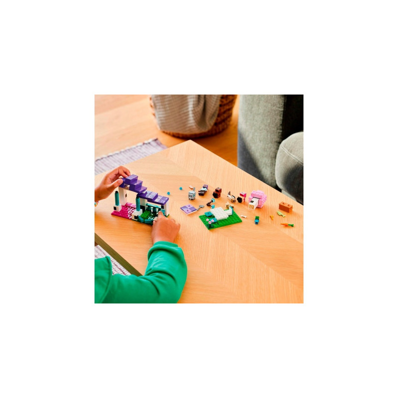 LEGO 21253 Minecraft Das Tierheim, Konstruktionsspielzeug