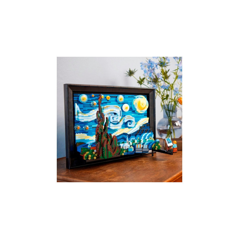 LEGO 21333 Ideas Vincent van Gogh – Sternennacht, Konstruktionsspielzeug(3D-Nachbildung des Meisterwerks von van Gogh)