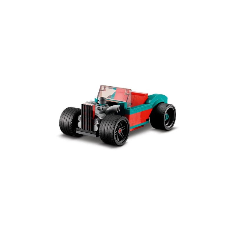 LEGO 31127 Creator 3-in-1 Straßenflitzer, Konstruktionsspielzeug(Rennwagen, Muscle Car und Hot Road)