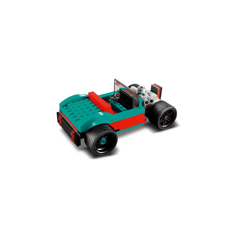 LEGO 31127 Creator 3-in-1 Straßenflitzer, Konstruktionsspielzeug(Rennwagen, Muscle Car und Hot Road)