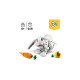 LEGO 31133 Creator 3-in-1 Weißer Hase, Konstruktionsspielzeug