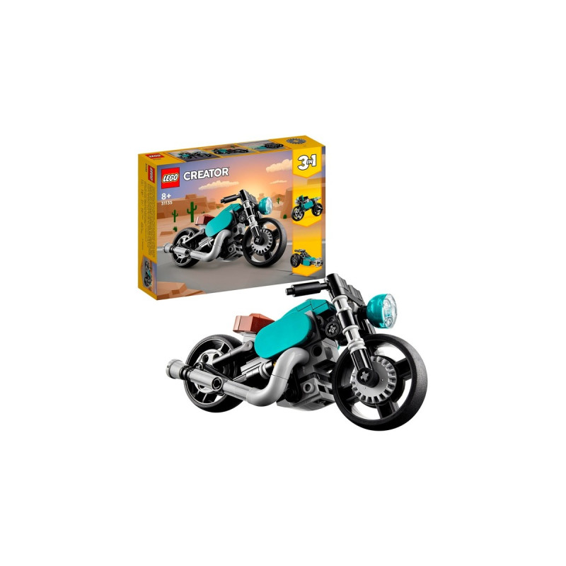 LEGO 31135 Creator 3-in-1 Oldtimer Motorrad, Konstruktionsspielzeug