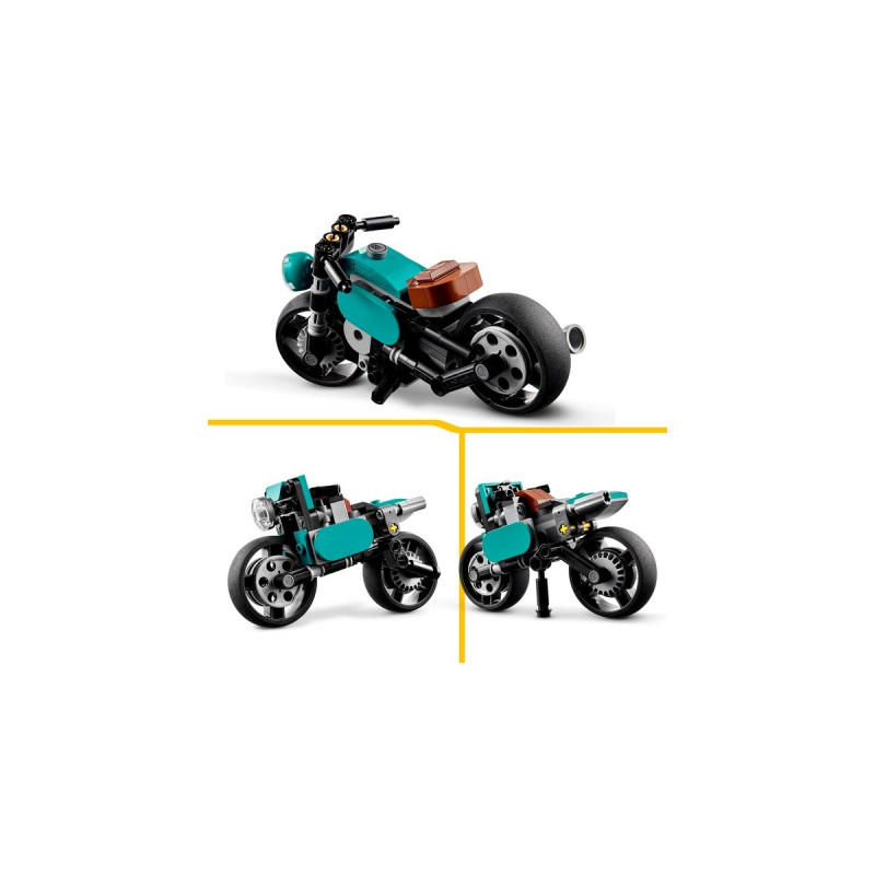 LEGO 31135 Creator 3-in-1 Oldtimer Motorrad, Konstruktionsspielzeug