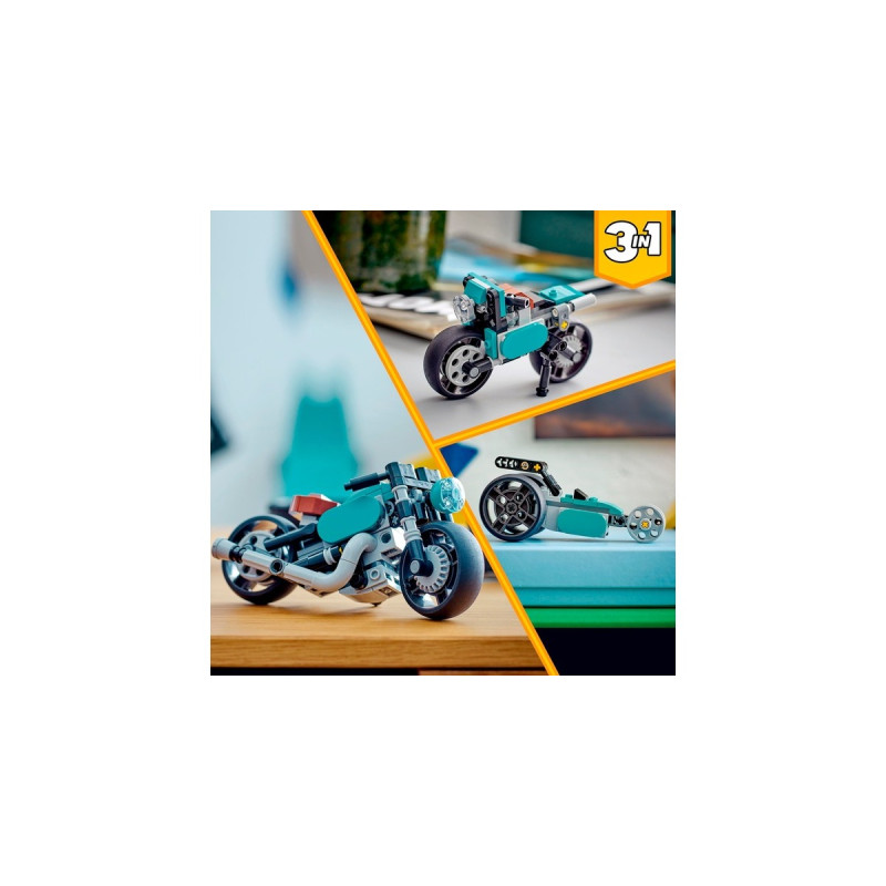 LEGO 31135 Creator 3-in-1 Oldtimer Motorrad, Konstruktionsspielzeug