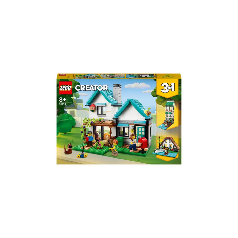 LEGO 31139 Creator 3-in-1 Gemütliches Haus, Konstruktionsspielzeug