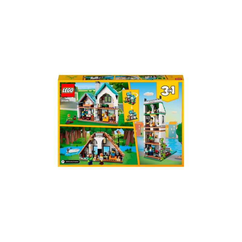 LEGO 31139 Creator 3-in-1 Gemütliches Haus, Konstruktionsspielzeug
